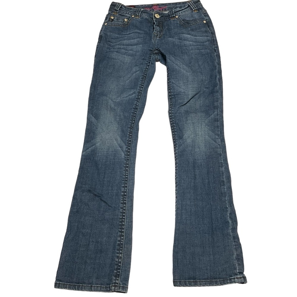 ROCK &‎ ROLL COWGIRL Mid-Rise Bootcut Jeans – Dark Wash – Size 28 x 34